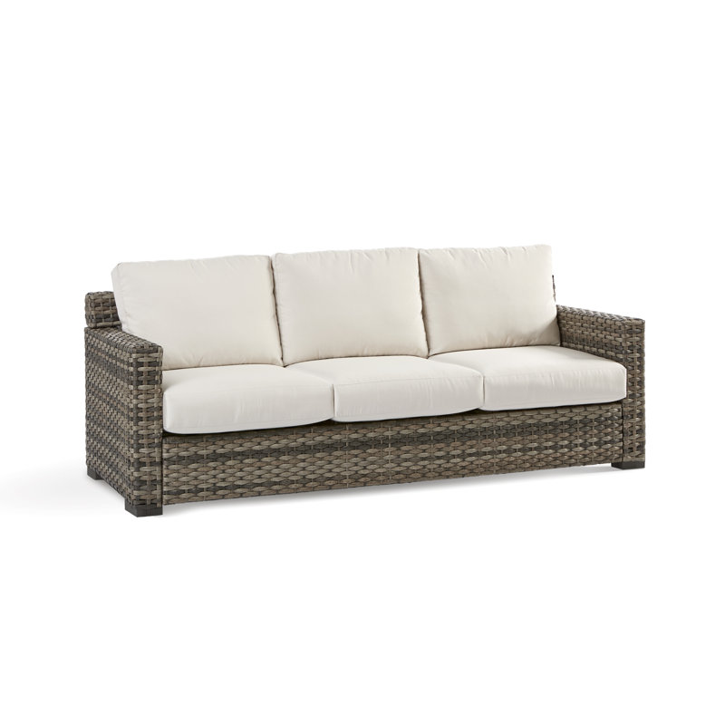 Varney 56'' Wide Loveseat with Cushions, Cast Oasis Sunbrella® Plainweave