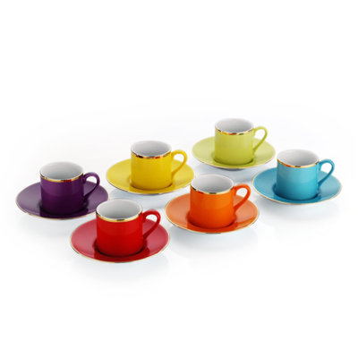 Ensemble de 6 tasses à café