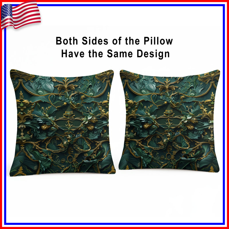 Coussins décoratifs à double face Ornate, 26 po x 26 po