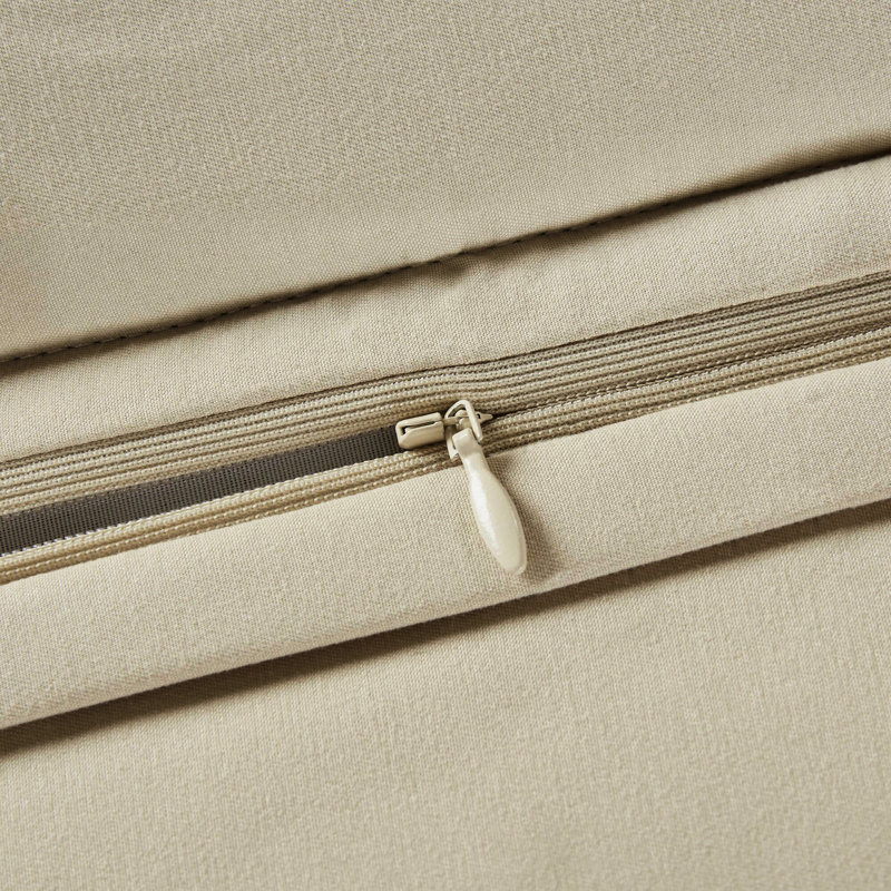 Édredon pour grand lit 4 pièces 2022 amélioré pour la durabilité, fermetures à glissière dans les taies décoratives, chenille avec revers uni contrastant, satin antique, l 92 po x L 96 po, taies décoratives l 20 po x L 26 po + P 2 po, l 60 po x L + P 15 po, taille 100%