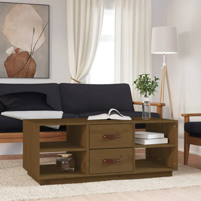 Schindler Solid Wood Solid Coffee Table with Storage