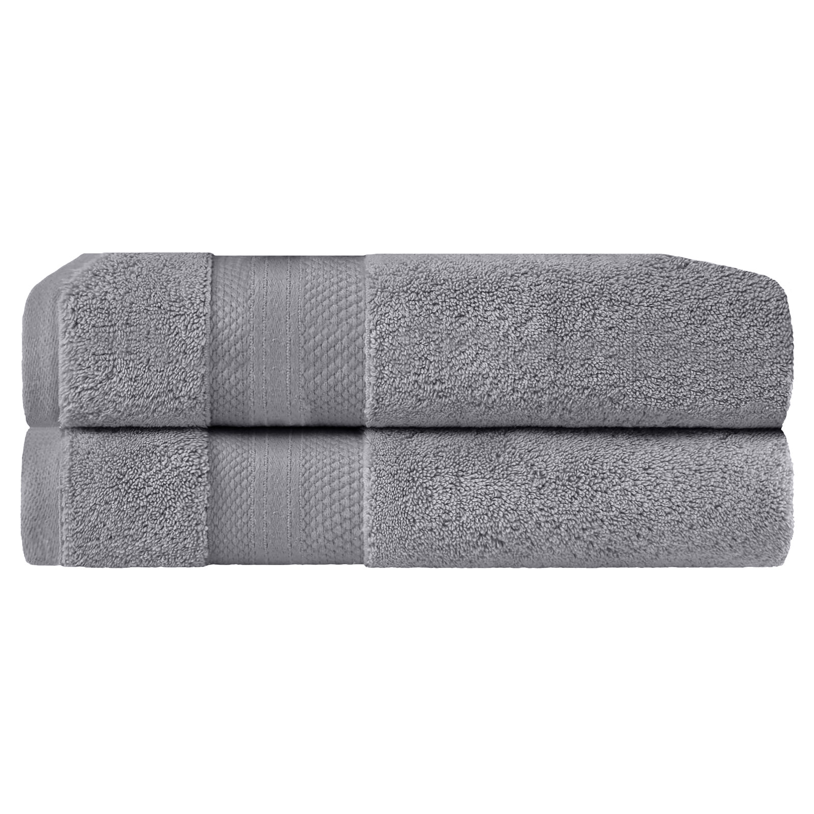 Finnian Ultra-Plush Heavyweight, 100% Turkish Towel Collection, Gray, Bath Sheets - 2 Pack
