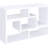 Versatile White Bookcase With 15.63 Inches Width For Compact Spaces Open Back Easy Wiring In Office