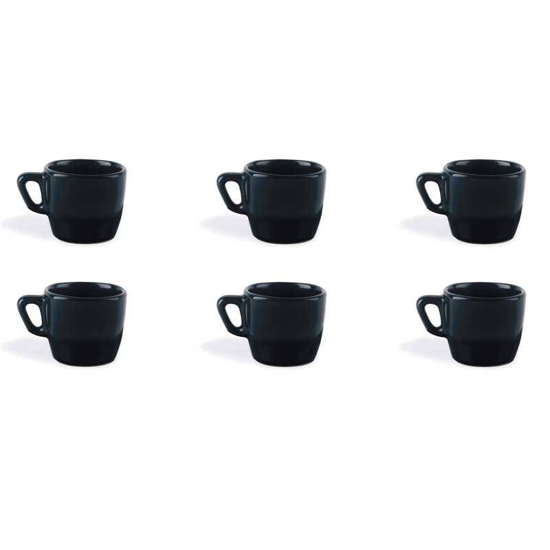 Eclipse Stoneware Teacup, Black