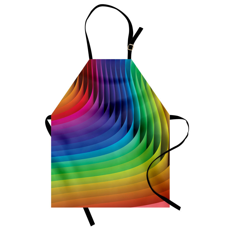 Multicolore East Urban Home, tablier coloré unisexe