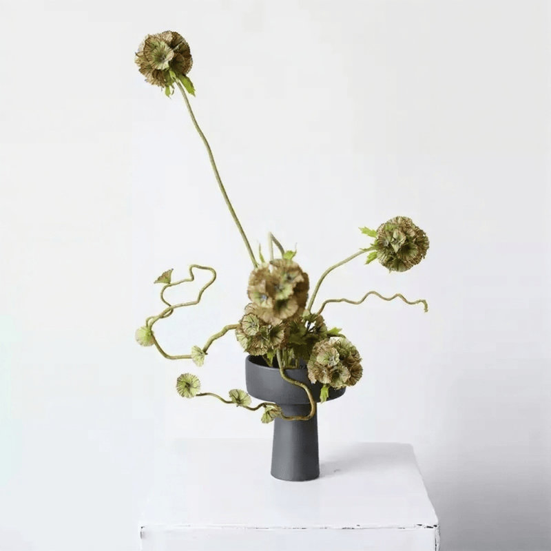 Poteau sculptural - 22 po, [D] 12 Stems