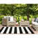 Salley 0.25" H Hand-Woven Striped Indoor / Outdoor Area Rug