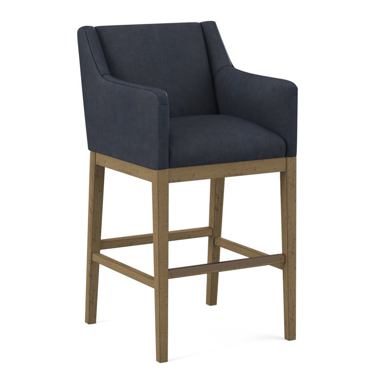 Upholstered Stool, Applause Float The Boat, Pecan