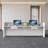 78.74-Inch Vintage Front Desk with Lockable Drawers, Perfect for Reception or Computer Use