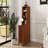 End Table with 3 Drawers, Corner Table with 2 Open Shelves, Tall Side Table for Bedroom and Corner-750459568