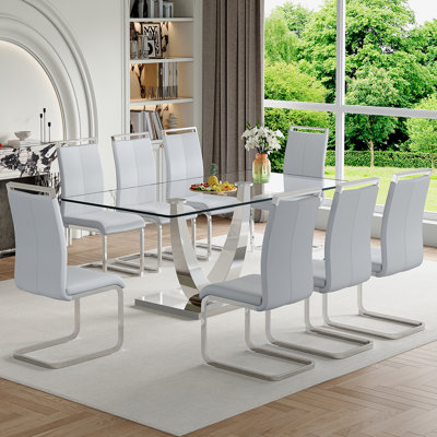Glass Dining Table Set