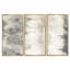 Ensemble d'art mural abstrait toile abstraite, cercle gris, décor moderne - cercles gris I-72043752-72043435