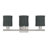 Adabella 3 Light Brushed Nickel Vanity Sconce