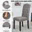 52 cm H Upholstered Linen Dining Chair