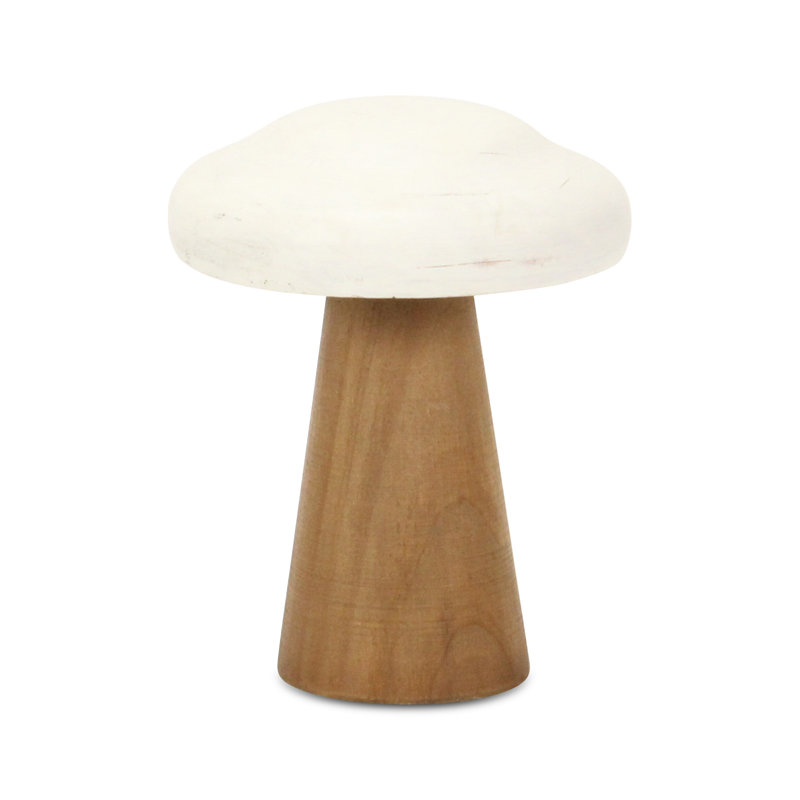 Décoration de table champignon Miakota Forest - Brun, H 6,75 po x l 5,5 po x P 5,5 po
