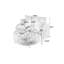 Canapé-lit à 2 places en velours côtelé Ailuridae l 42,68 po x P 54,88 po x H 36,6 po