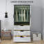 Keiralyn 2 Door Manufactured Wood Wardrobe-455805639
