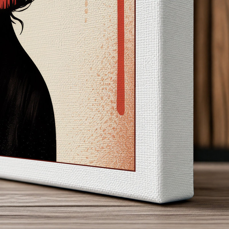 Mind on Fire Modern - Wrapped Canvas, 36x24 - 91.4 x 61.0 cm, White Border