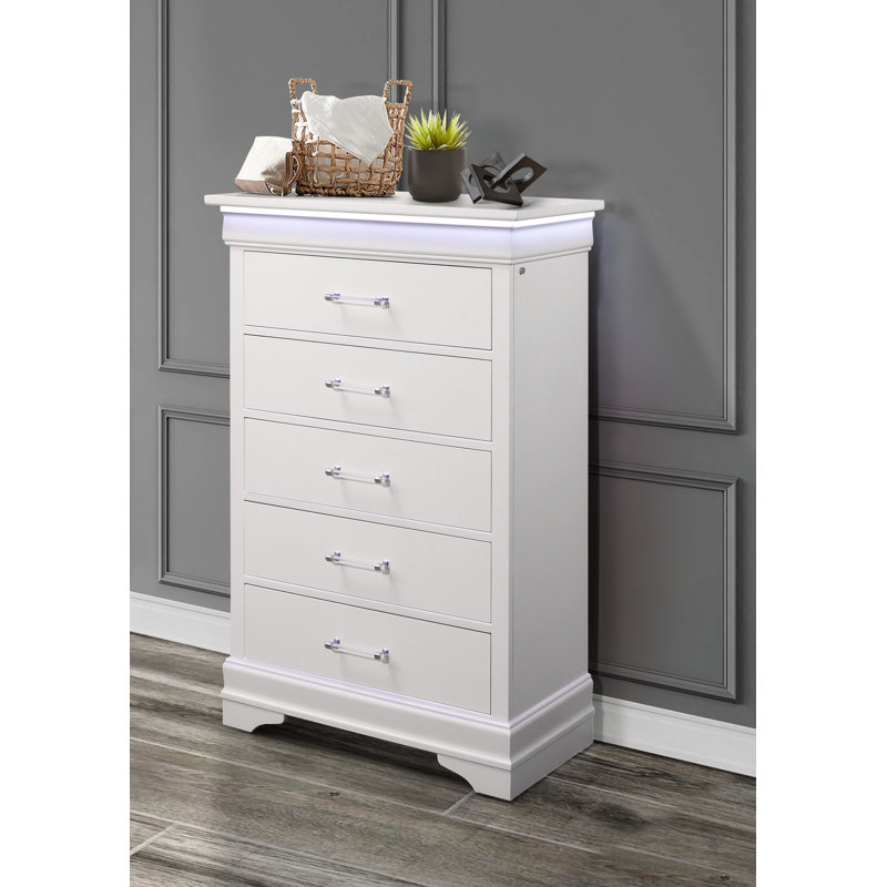 COFFRET BLANC CHARLSTON AVEC DEL, Blanc