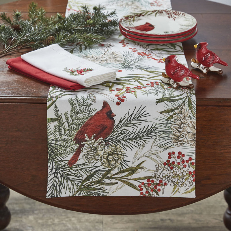 Cardinal Table Runner - White, 54" L x 13" W