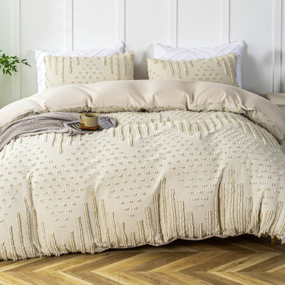 Tufted Bohe Duvet Cover Set Beddings 