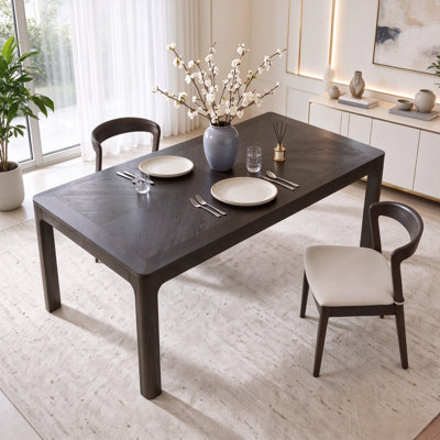 Rectangular Dining Table with Adjustable Feet