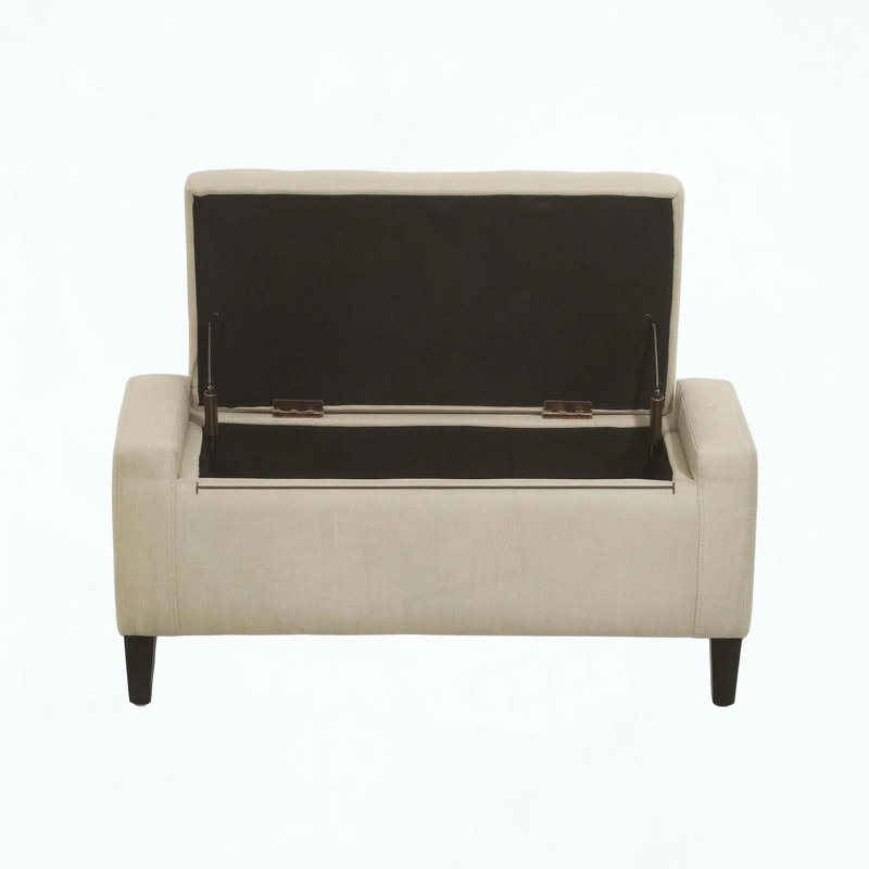 Banc de rangement moderne avec repose-pieds