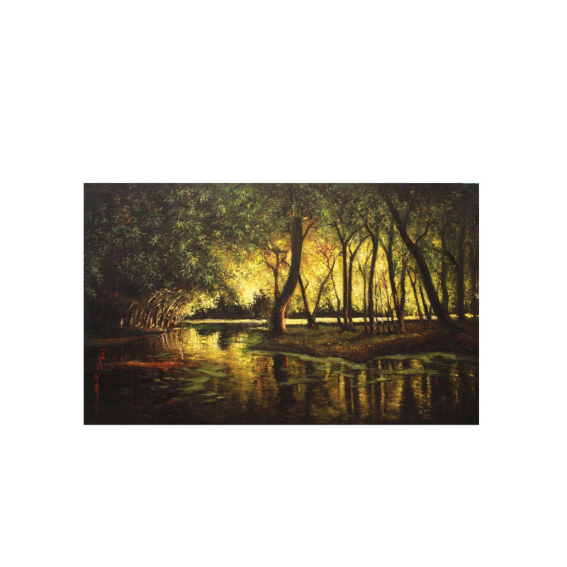 Dense Forest Landscape | Oil On Canvas | By Sri Ram