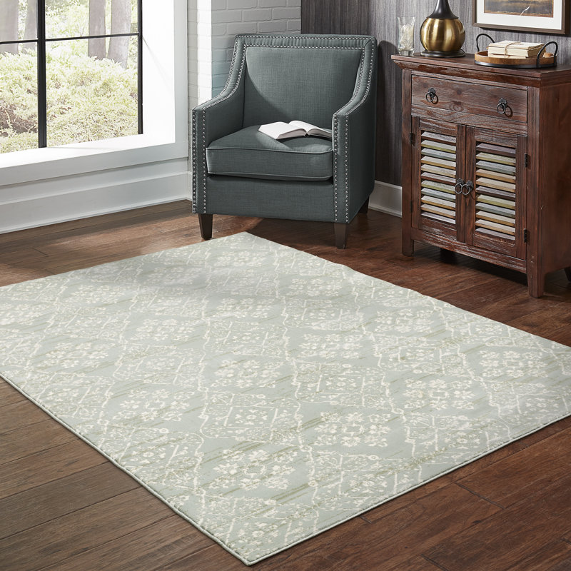 Geometric Indoor Rug, Rectangle 9'10" x 12'9"