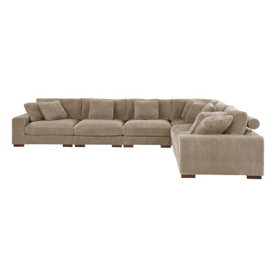 Amrith Corduroy L-Shaped Sectional Reversible
