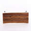 Table basse en bois avec pieds en fer rustique pour patio, 18 po x 43 po 18 po, aspect et arrière-cour P 18 po x l 43 po
