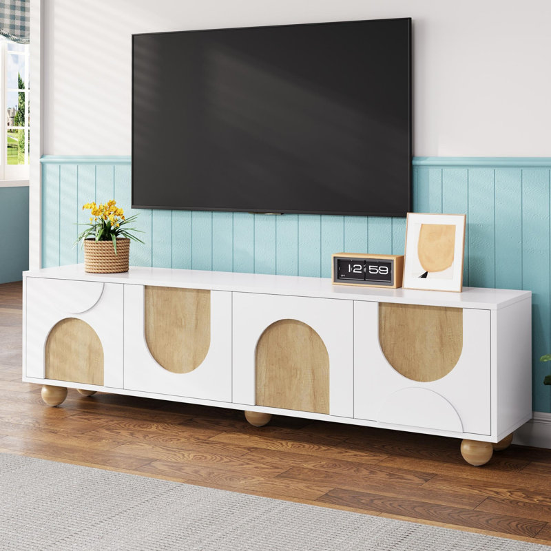 TV Stand For Tvs Up To 75", White