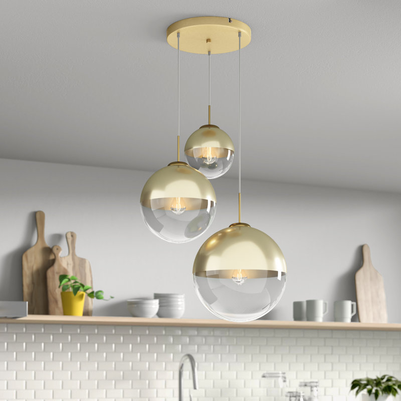Saundra 3-Light Cluster Pendant