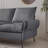 Leaster Vegan Leather Sofa,Sectional , L-Shaped Sofa, Couch , Convertible Ottoman -297745262
