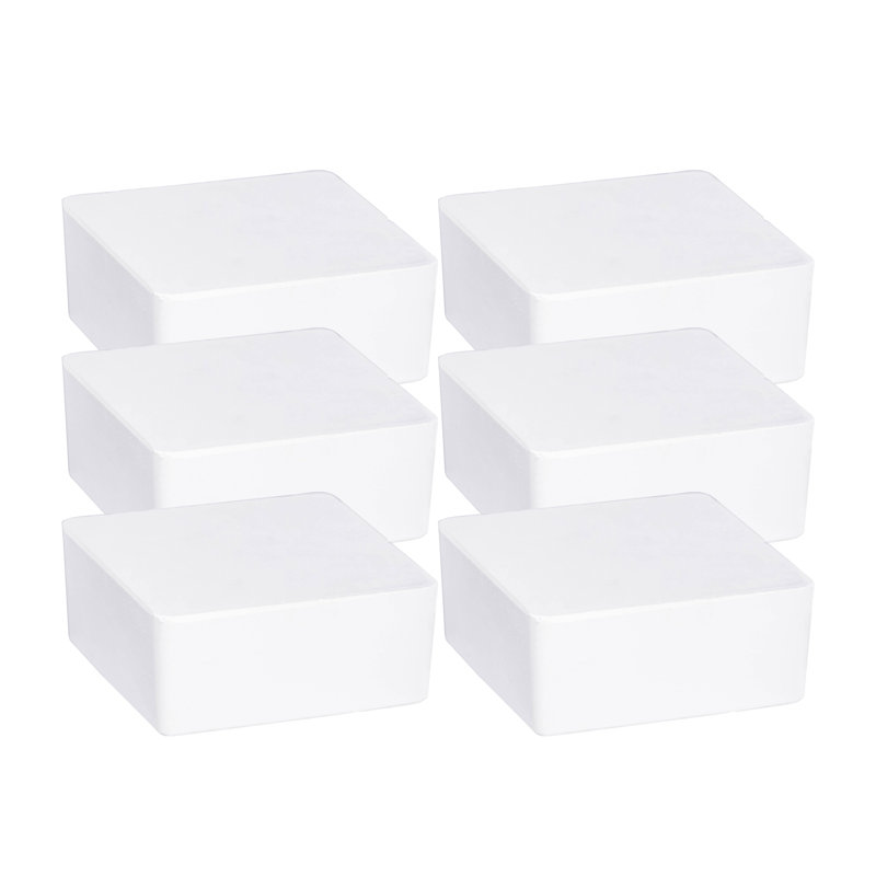 WENKO dehumidifier mod. Cube refill 500g, 6 pieces, dehumidifier refill pack, Beige, 5cm H x 12cm W x 12cm D