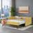 Soft Yellow Boucle Tufted Upholstered Full Size Platform Daybed with Pop-Up Trundle for Multi-Functional Living and Guest Spaces-1238288978-1238288973