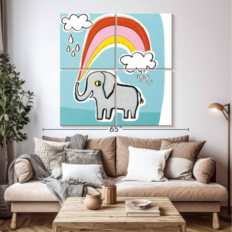 Ashelle Wild About You Elephant, H 50 po x l 50 po
