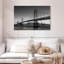 San Francisco Bay Bridge BW, reproduction sur toile-787206994