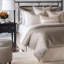 Édredon en mélange de coton taupe Isolde-37405801
