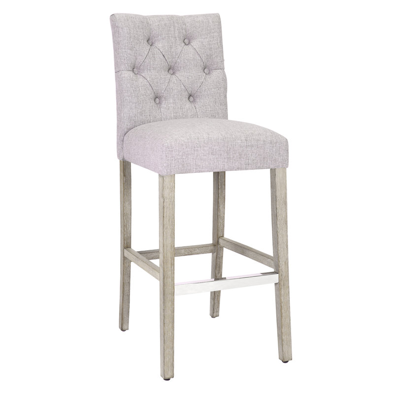 Tabouret de bar et de comptoir Wren, Tabouret de comptoir (siège d’une hauteur de 24, Gris clair, Gris antique
