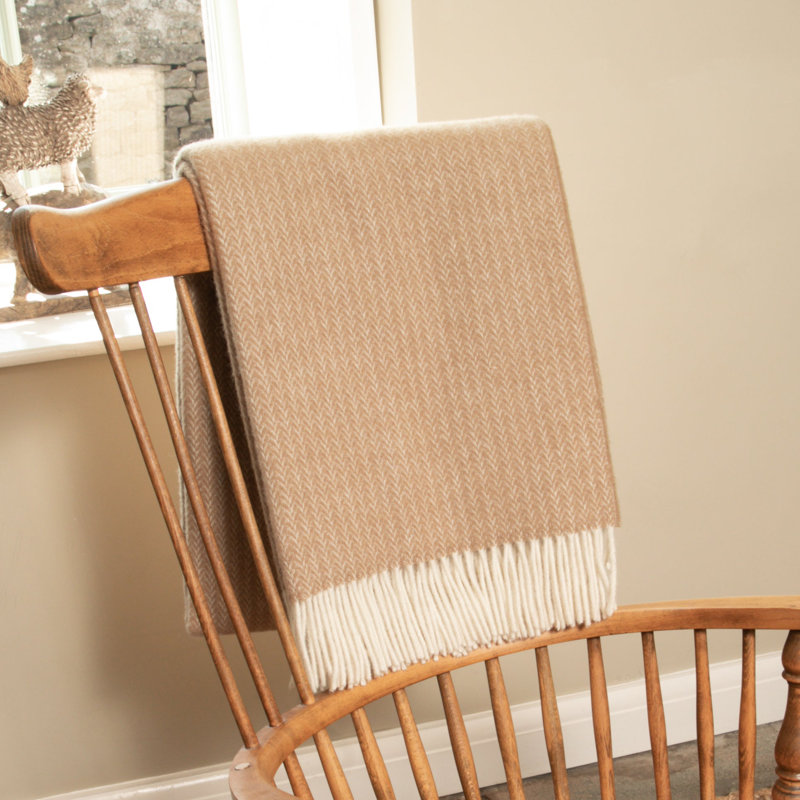 Snoqualmie Throw Blanket, Beige