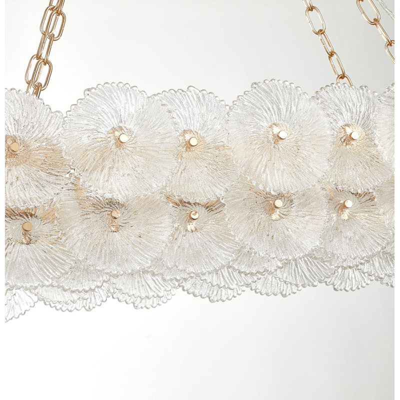 Bloom - Linear Chandelier - Brass - 18-Light
