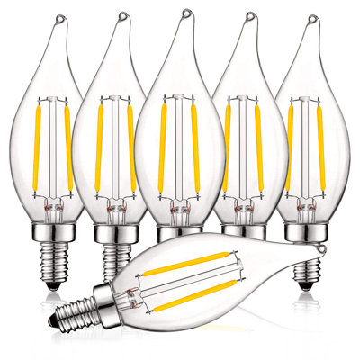 4 watts (équivalent à 40 watts), DEL CA11, ampoule à intensité variable, culot E12 / candélabre