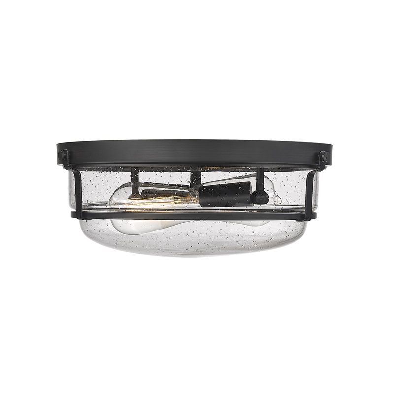 Plafonnier encastré 2 lumières Mayson Noir mat, Matte Black