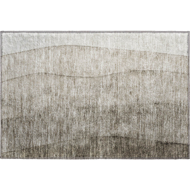 Premium Machine Washable Prisco Taupe Rug