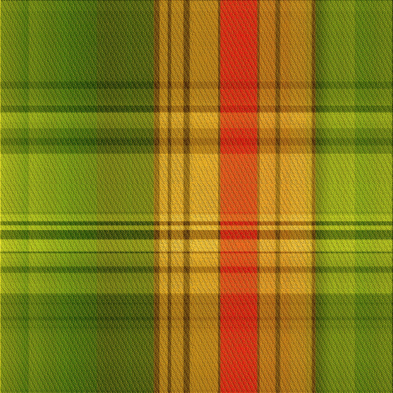 Plaid Indoor Rug, Square 5'