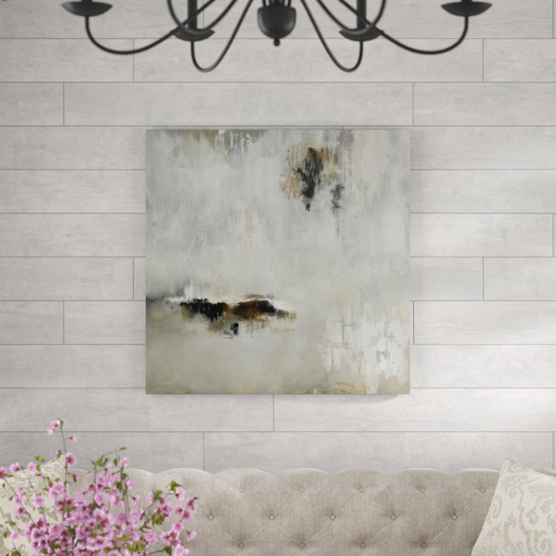 Luna III par Paul Duncan - Peinture, H 36 po x l 36 po x P 1,5 po, Couche de verre