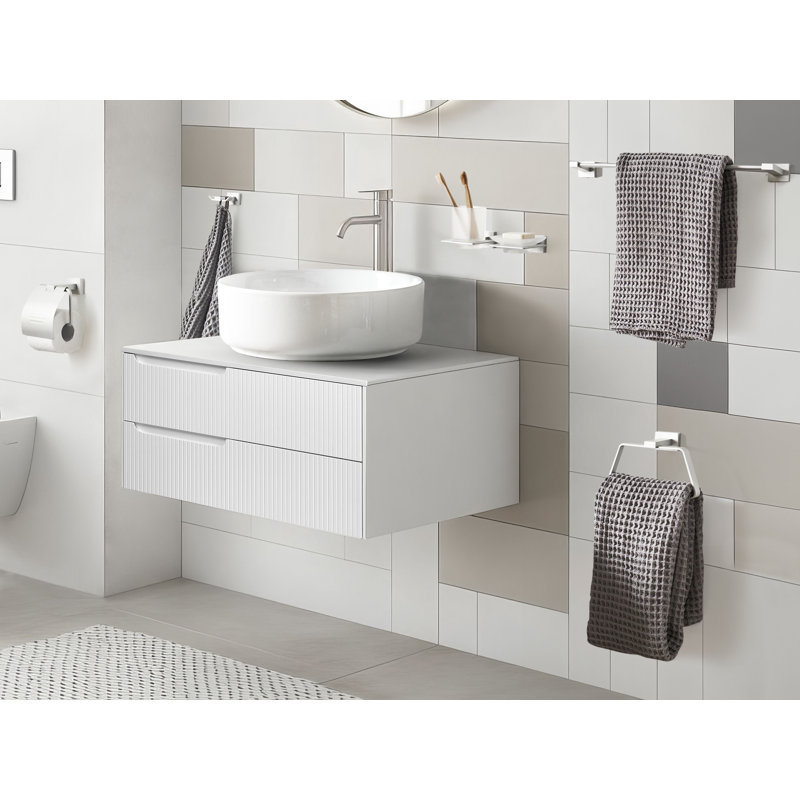6-Piece Bathroom Hardware Set RIOHACHA with Towel Bars and Hooks, Silver
