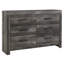 Commode double 6 tiroirs l 60,75 po avec miroir Stutler