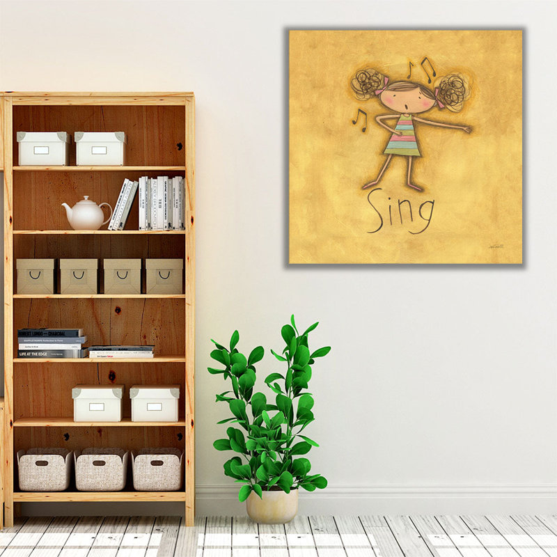 Sing - reproduction d'art sur toile, H 20 po x l 20 po